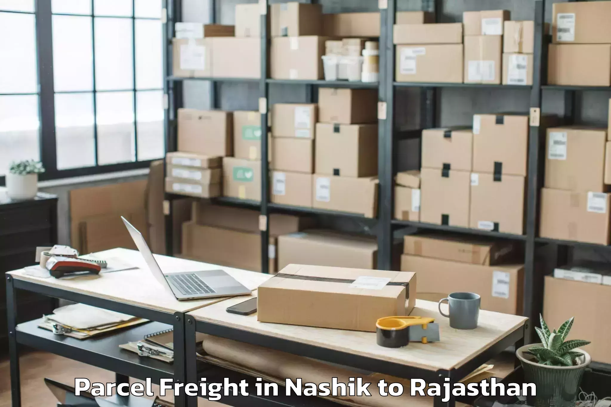 Quality Nashik to Udaipur Airport Udr Parcel Freight